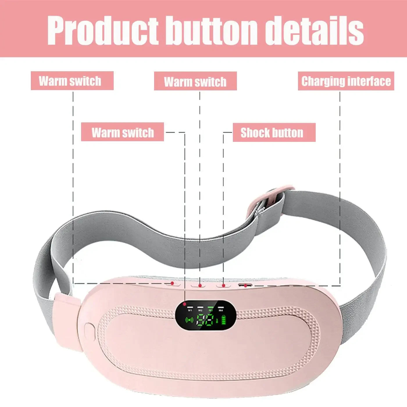 Portable Heated Menstrual Pain Relief Belt