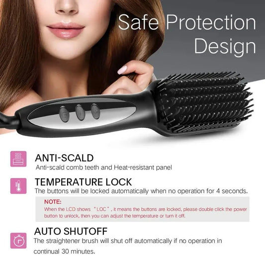 Extremely smooth anti-hair loss hairbrush